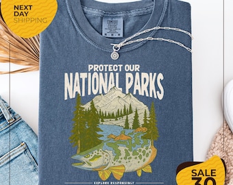 Comfort Colors® 90s National Parks Unisex T shirt | Granola Girl Shirt | Respect the Local Wildlife Tee | Hiking Camping Clothes Wanderlust