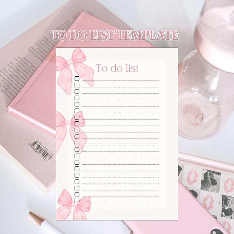 Daily Checklist Coquette - Etsy
