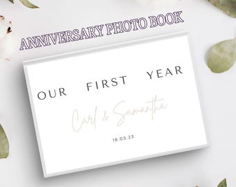 Our Love Story Photo Book Digital Template – Custom Anniversary Album, Couple Memory Keepsake, Digital Template