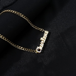 Personalized Name Necklace, Gold Name Pendant, Nameplate Necklace, Custom Name Jewelry Gift, Necklace for Women, Jewelry Gift
