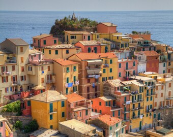 Houses, Riomaggiore, Cinque Terre, Italy - Photography for Print