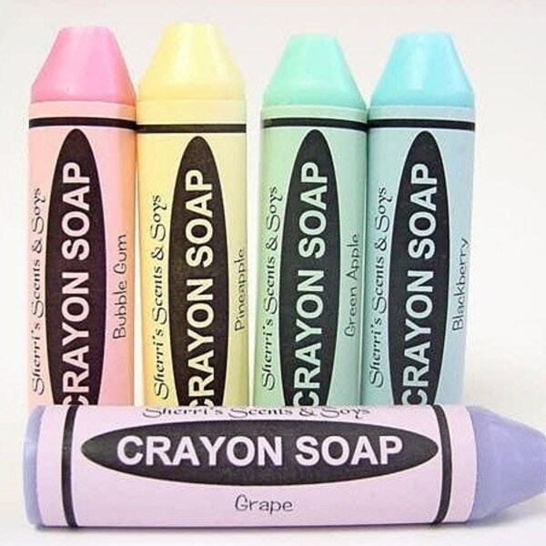 Crayon Soap Set Fruit Scented- Vegan Friendly