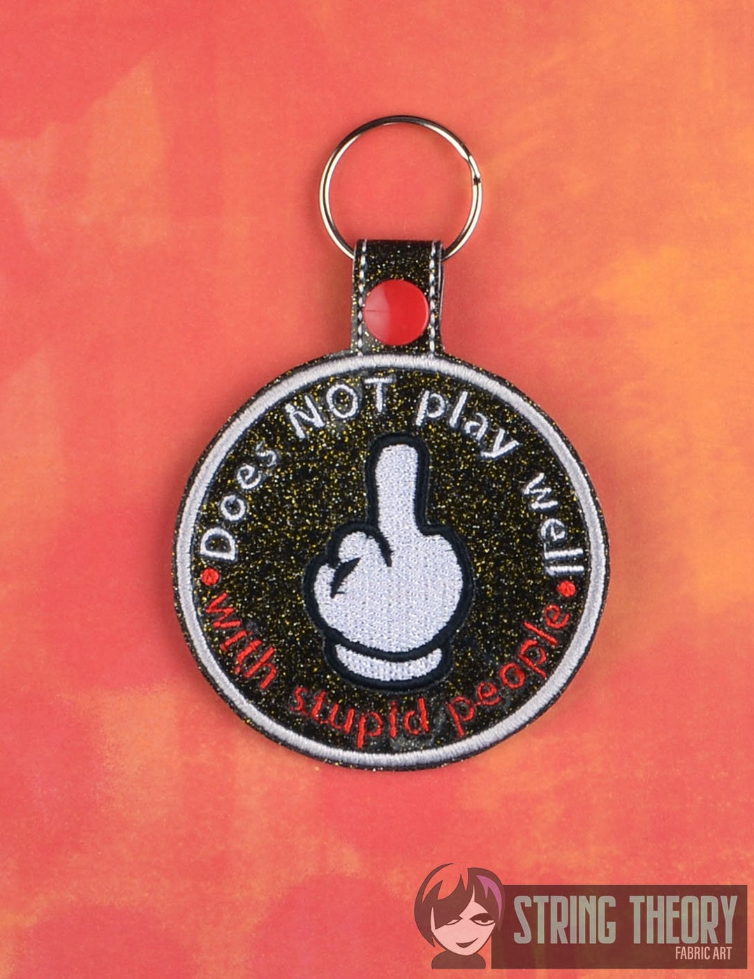 Merit Patch Key Adult Merit Badge Does NOT Play Well With Stupid People ITH in the Hoop ...