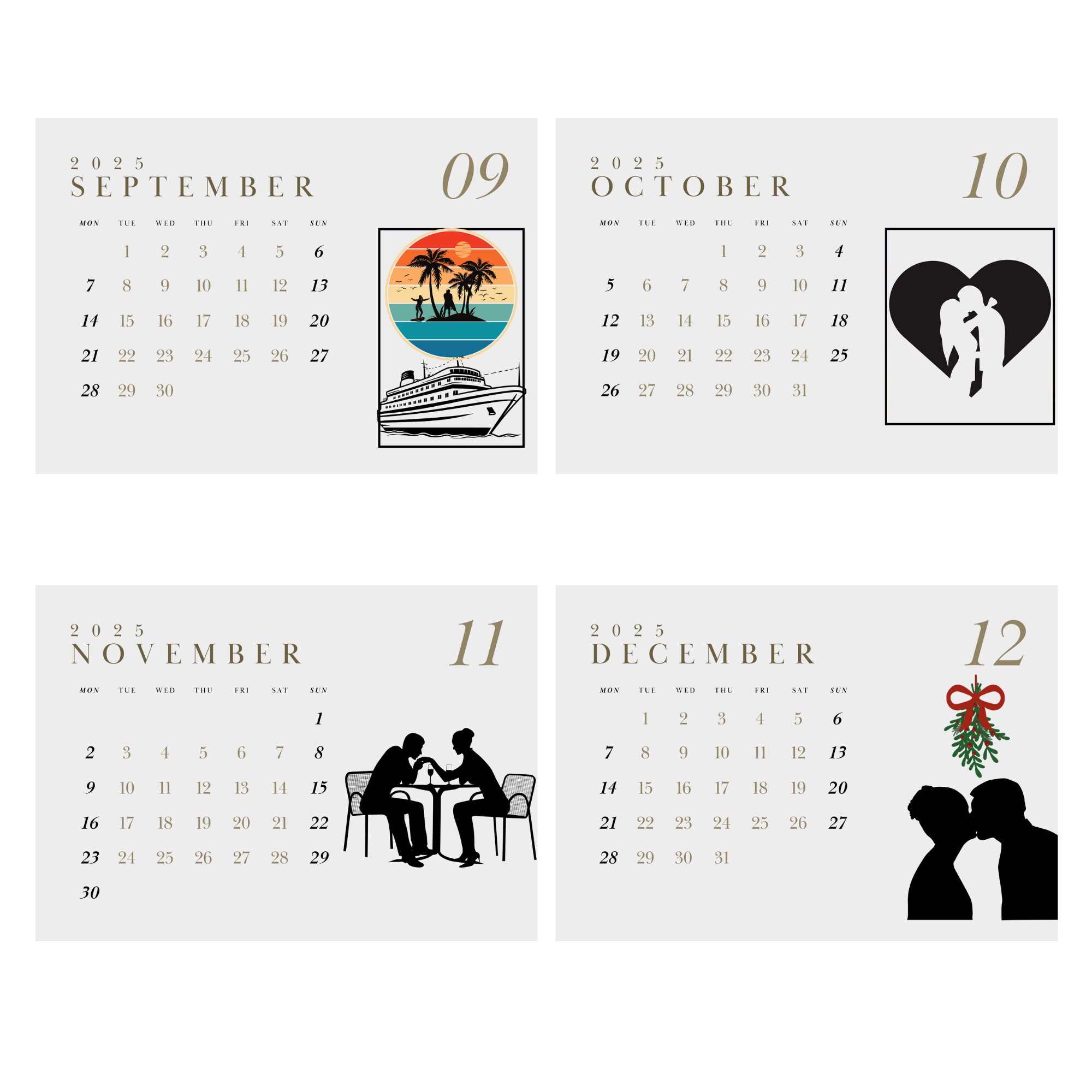 2025 Calendar for Couples This is the Year Steps Towards Marriage Digital & Printable Instant Download - Etsy
