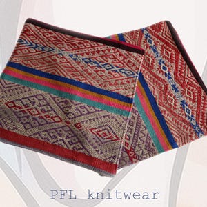 SET OF 2  Vintage frazada pillow cover handmade woven with colorful pattern 24 x 24 inch Peruvian pillow cover, cushion case.