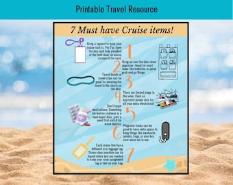 Printable Travel Resource- 7 Must Have Cruise Items!