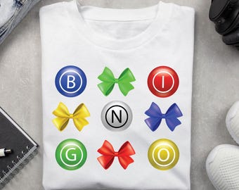 Bingo Bow Coquette High Res PNG Great for Sublimation and More!