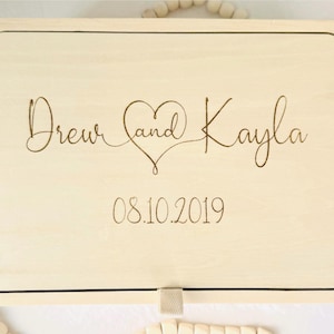 Engraved Keepsake Box | Wedding Keepsake Box | Family Box | Memory Box | Nursey Gift | Baby Shower Box | Family Memory Box | Laser Engraved