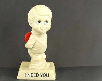 I love you I need you vintage Berries figurine 1973