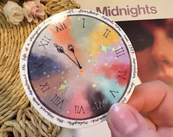 the eras clock sticker
