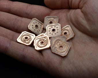 Monedas de cobre, monedas para juegos de mesa, DnD y otros juegos de rol.