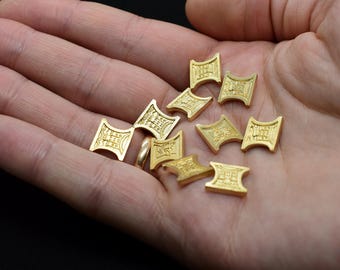 Monedas de metal dorado, monedas para juegos de mesa para D&D y otros juegos de rol