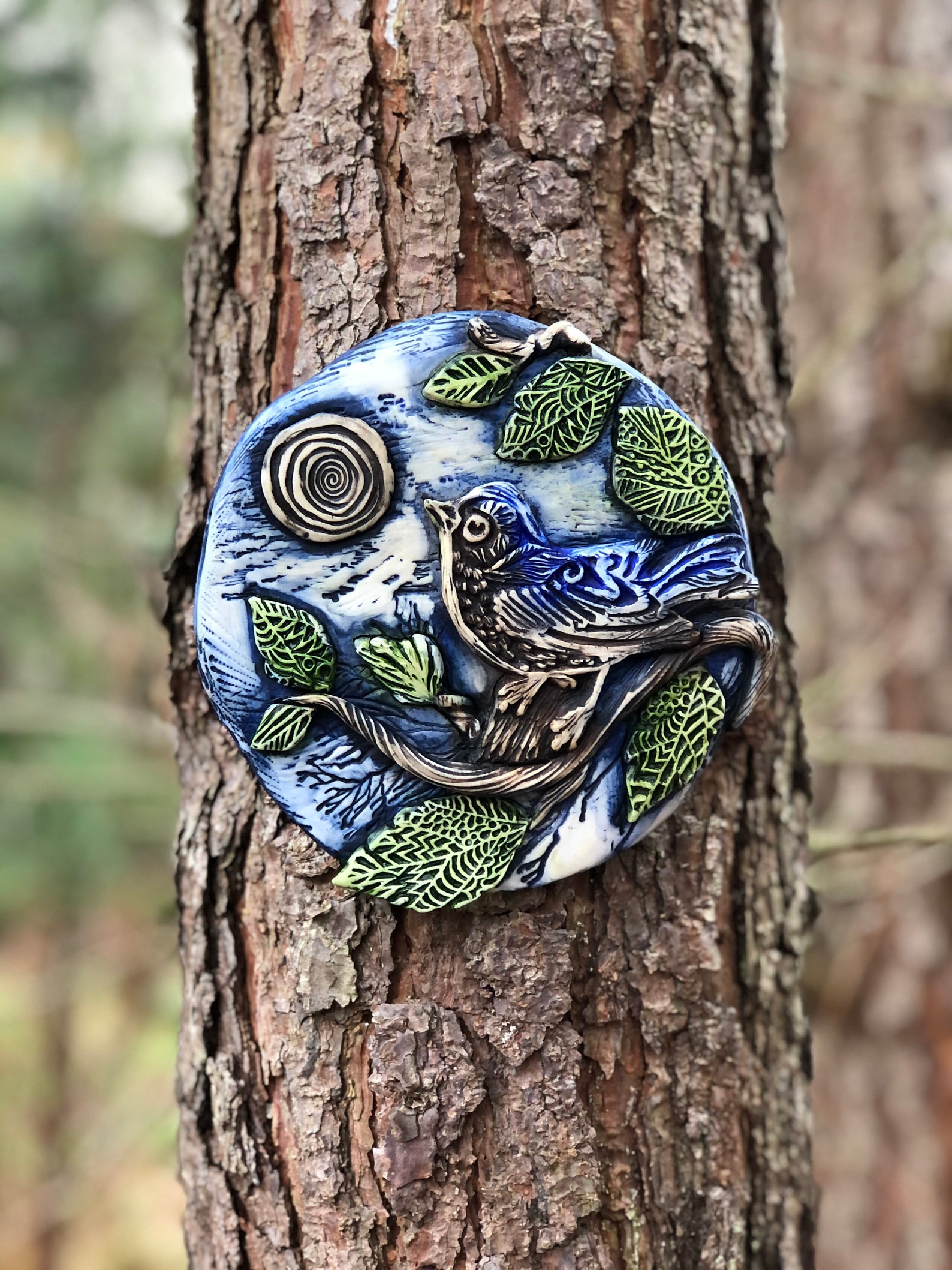 Garden Sculpture Bluebird Stone Garden Art Garden Gift Etsy