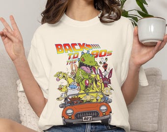 Retro Cartoon T-Shirt, 80s Y2K Inspired Graphic Tee, Back to the 80s Shirt, Throwback Unisex