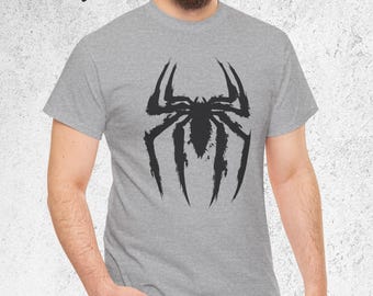 Retro Spider T-Shirt, Vintage Arachnid Symbol Graphic Tee, Classic 90s Style Shirt