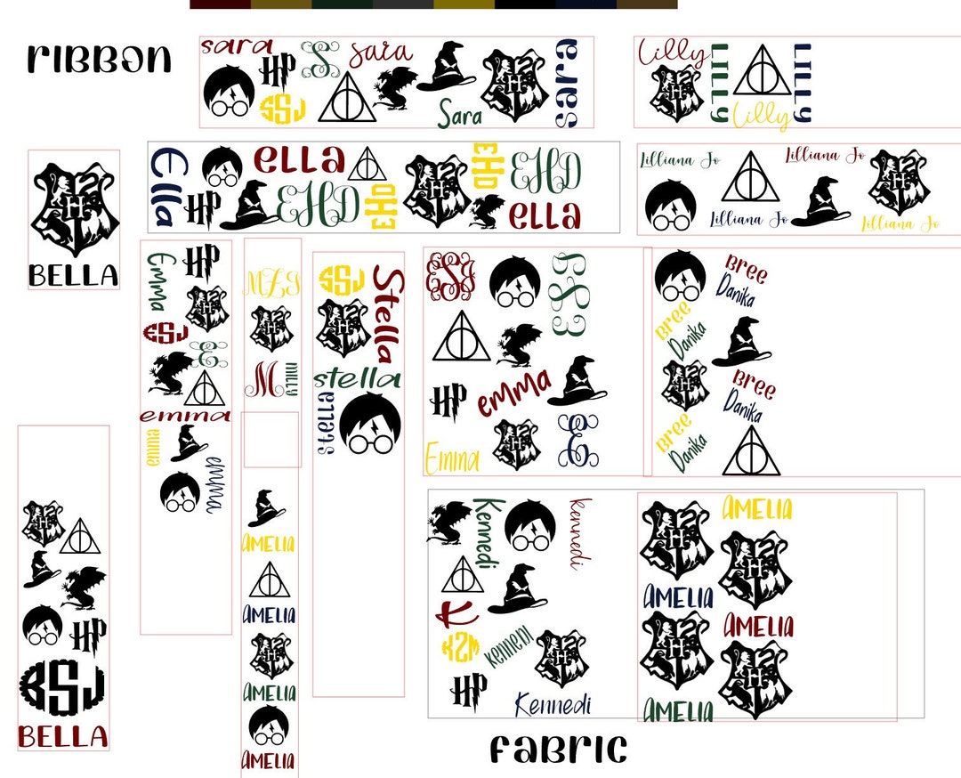Wizard Personalized Ribbon/fabric Strips - Etsy