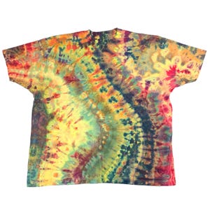 3X ice dye t-shirt - unisex tie dye tee shirt for men or women - handmade tie-dye tee for gift, festival fashion or summer - golden hour