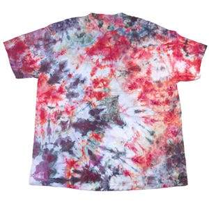 XL ice dye t-shirt - unisex tie dye tee shirt for men or women - handmade tie-dye tee for gift, festival fashion or summer - ashes + flame