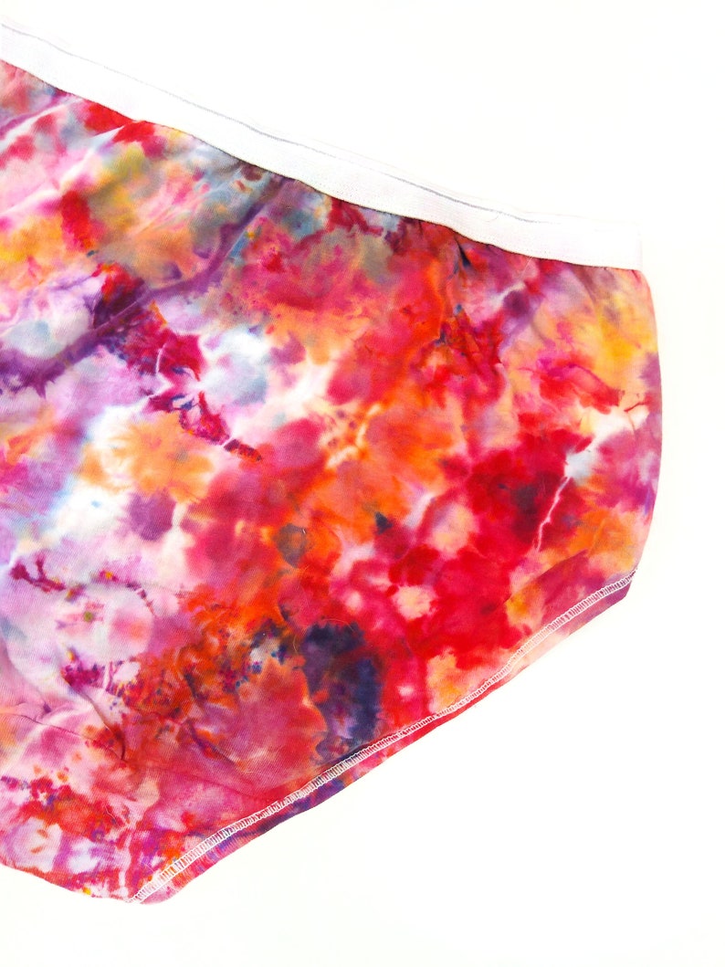 hot lava Small women/'s tie dye panties with high waist ice dye granny panties comfortable high rise hippie boho style ladies undies