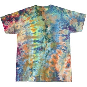 Medium ice dye t-shirt - unisex tie dye tee shirt for men or women - handmade tie-dye tee gift, festival fashion or summer - colorful beach