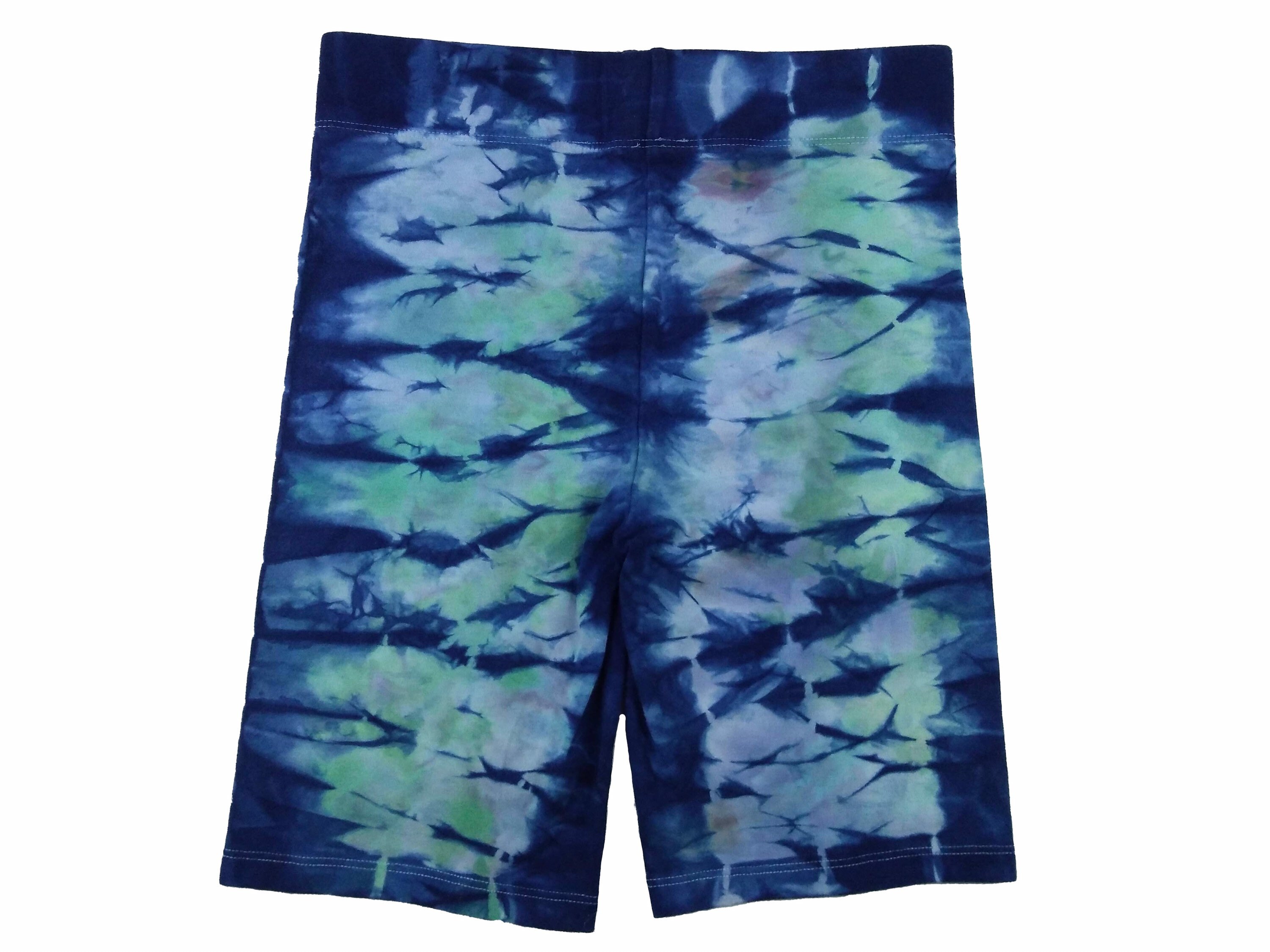 Small Tie Dye Biker Shorts With Indigo 