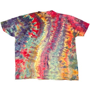 3X ice dye t-shirt - unisex tie dye tee shirt for men or women - handmade tie-dye tee for gift, festival fashion or summer - Jupiter