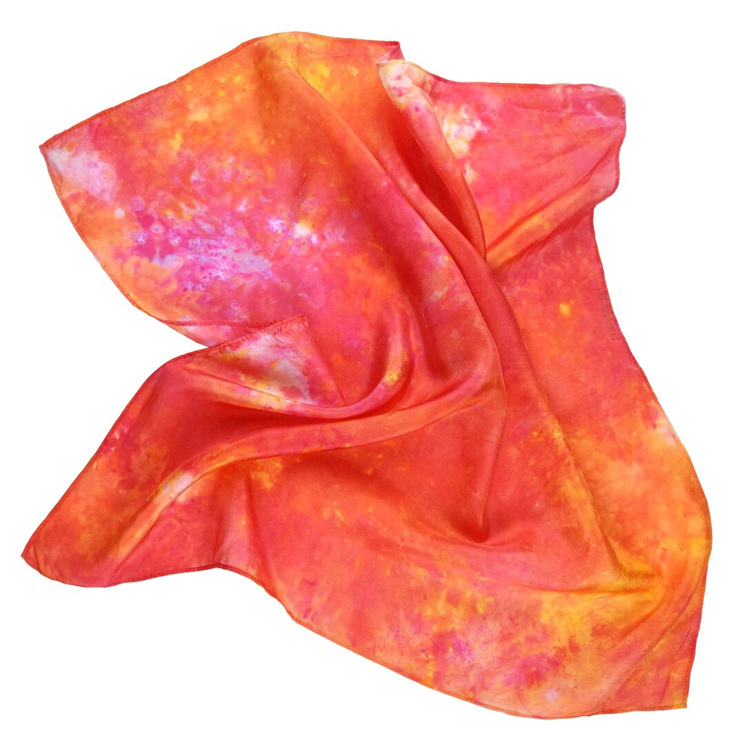 Vintage Tie Dye Silk Scarf