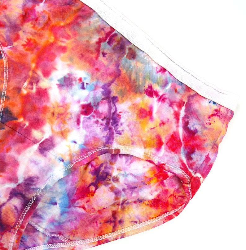 hot lava Small women/'s tie dye panties with high waist ice dye granny panties comfortable high rise hippie boho style ladies undies