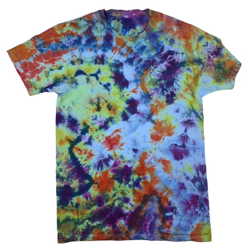 Small Ice Dye T-shirt, Adult Unisex Tie Dye Tee Shirt for Men or Women ...