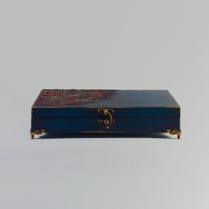 Vintage Style Handmade Wooden Jewelry Storage Box for Women & Girls, Handcrafted Gift for Her, Luxury, Modern Earring, Necklace Box