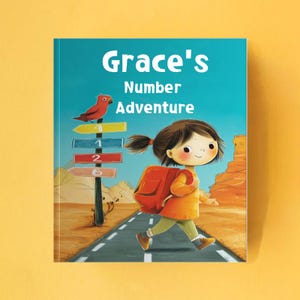 Personalisiertes Kinderbuch, Geschenk für Kinder und Babys 0-5, Erste Zahlen, Schulanfanggeschenk, Geburtstagsgeschenk