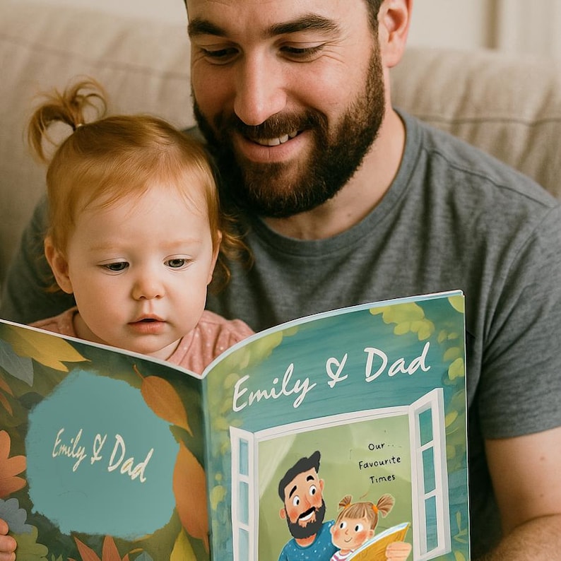 Personalized book for dad: birthday present for daddy, Father’s Day gift image 7