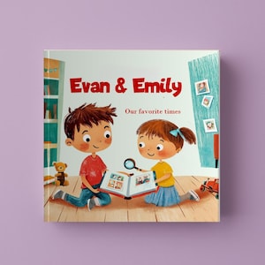 Livre pour enfant personnalisé, cadeau pour frères et sœurs, livre pour meilleurs amis, livre de recherche, livre pour deux enfants