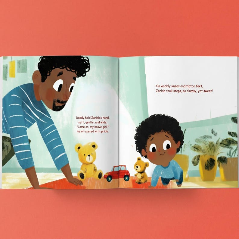 Personalized book for dad: birthday present for daddy, Father’s Day gift image 6