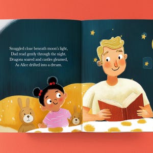 Personalized book for dad: birthday present for daddy, Father’s Day gift image 3