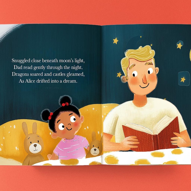 Personalized book for dad: birthday present for daddy, Father’s Day gift image 3