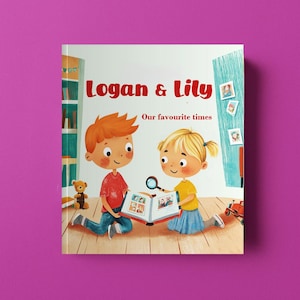 Personalized child book, gift for siblings, best friends book, book for two kids, gift for cousins, brothers and sisters
