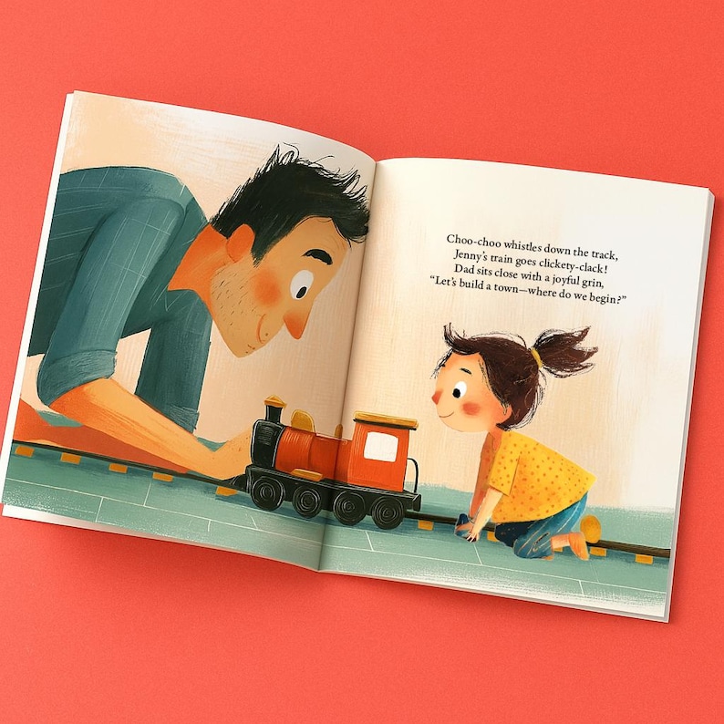 Personalized book for dad: birthday present for daddy, Father’s Day gift image 4