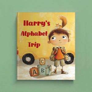 Personalized Children's book, Back to school gift, First day of school, Gift for kids and babies 0-5, ABC book, Birthday gift