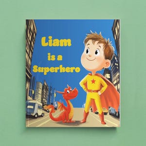 Personalised Superhero Book: Dragon Adventure, Birthday Gift for Boys 1-10, Christmas Present for Boys