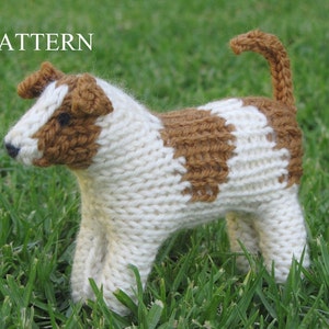 Jack Russell Dog Knitting Pattern, PDF image 1
