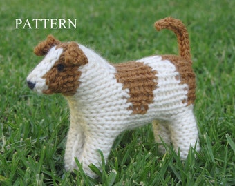Jack Russell Dog Knitting Pattern, PDF