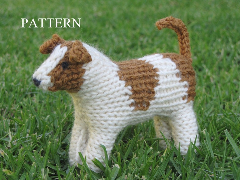 Jack Russell Dog Knitting Pattern, PDF image 1