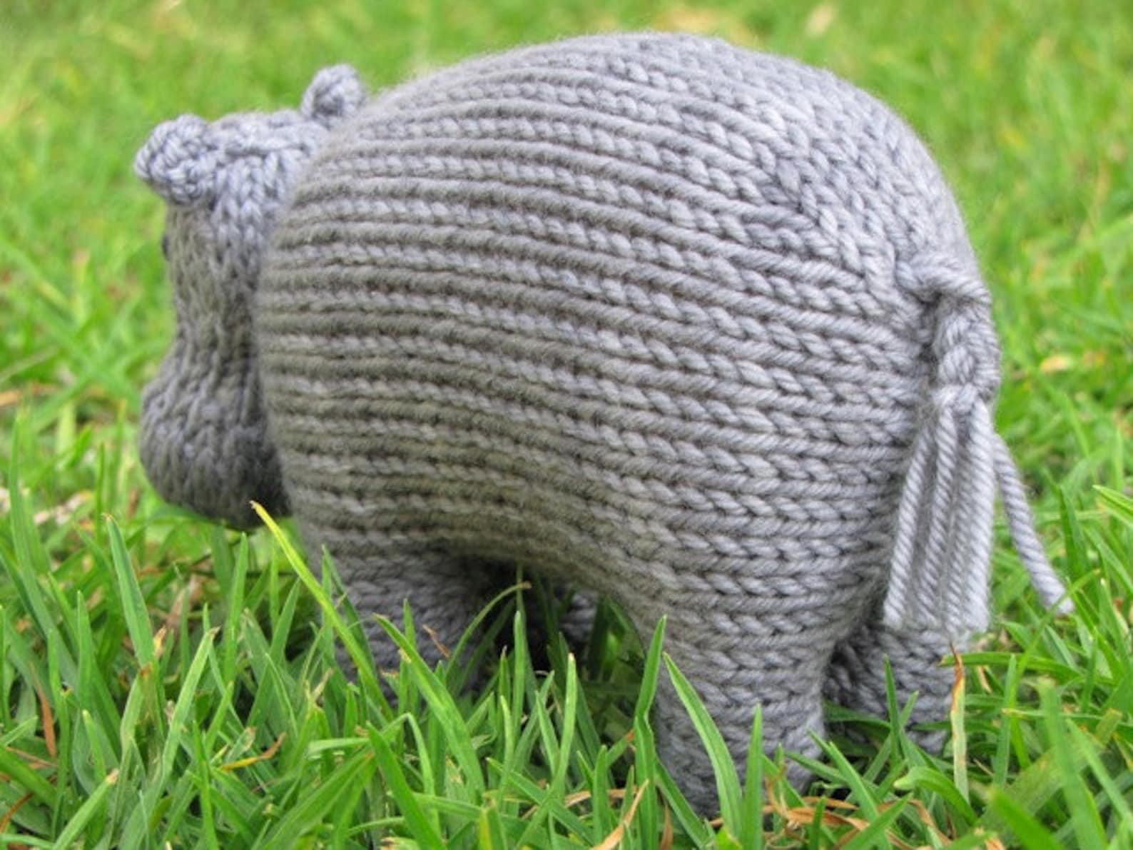 Hippo Knitting Pattern pdf Instant Digital Download Etsy