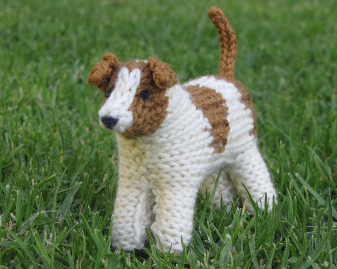 Jack Russell Dog Knitting Pattern PDF Etsy