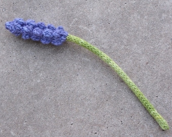 Lavender Flower Knitting Pattern, PDF, Instant Download