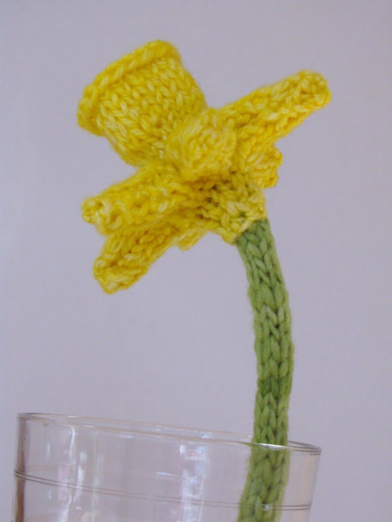 Daffodil Flower Knitting Pattern PDF Immediate Digital Etsy Daffodil Flower Knitting Pattern PDF Immediate Digital Etsy