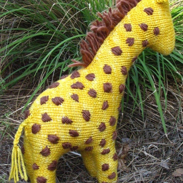 Modèle de tricot jouet girafe (PDF) Téléchargement numérique instantané
