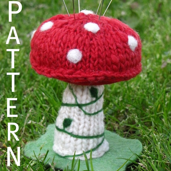 Waldorf, Fairy Mushroom Pincushion Pattern, (PDF) Digital Download