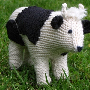 Cow Knitting Pattern, PDF, Waldorf Toy, Instant Digital Download image 4